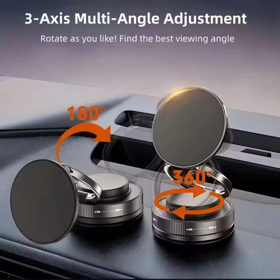 Phone Accessories Holder Car - Car Phone Magnetic Stand Mechanical Vacuum