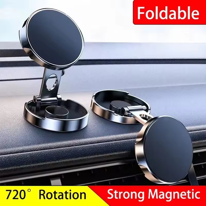 Round Folding Magnetic Car Hol - Phone Accessories Useful 评论和价格