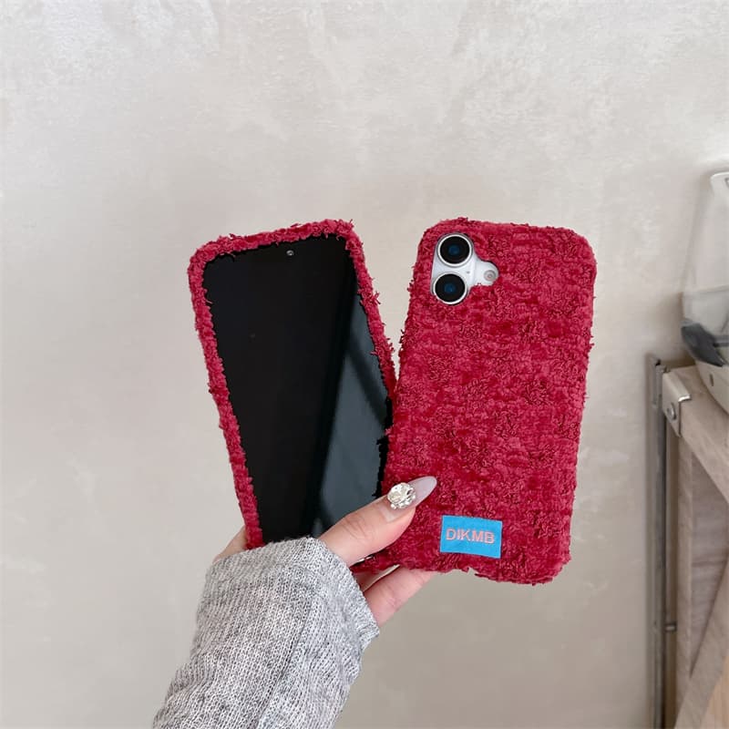 Angora Red Fuzzy Phone Case fo - Apple Iphone 15 评论和价格