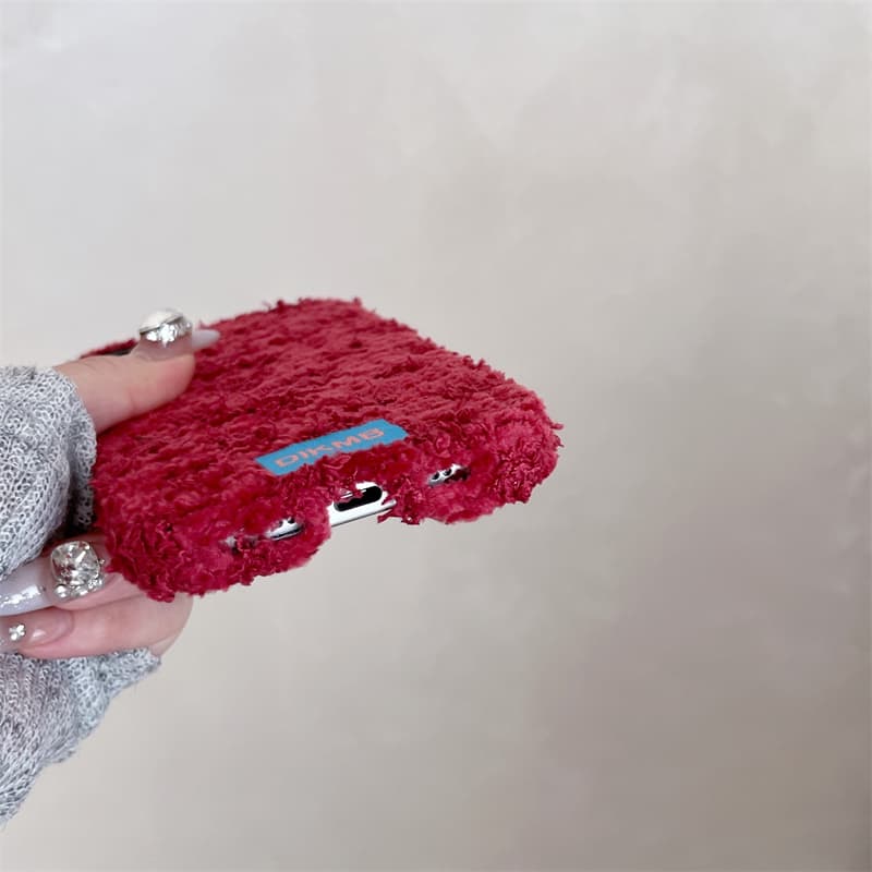 Angora Red Fuzzy Phone Case fo - Apple Iphone 15 评论和价格